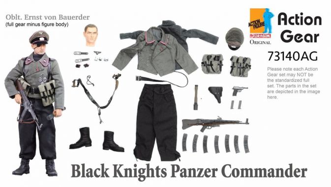 1/6 Dragon Original Action Gear for Oblt. Ernst von Bauerder , Black Knights Panzer Commander
