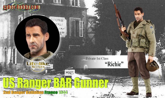 Private 1st Class "Richie", US Ranger BAR Gunner, 2nd Ranger Battalion, France 1944