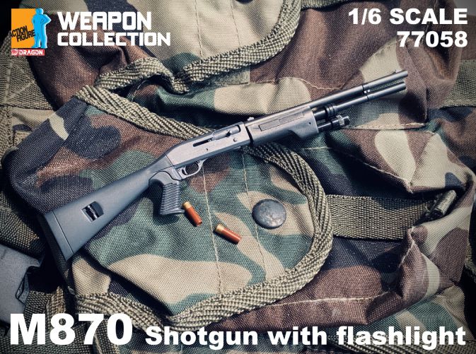 1/6 Weapon Collection - M870 Shotgun with Flashlight