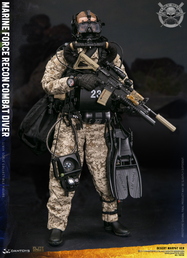 Marine Corps Armed Reconnaissance Combat Diver Desert Camouflage Version
