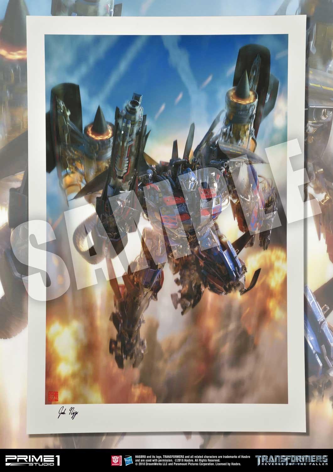 Transformers: Revenge of the Fallen (Film) Jetpower Optimus Prime Art Print