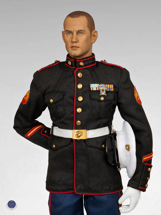 Dress Blue Marine with Garand