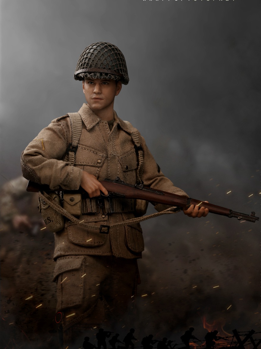 Classic Movie Series Paratrooper of the US Rescue Team in World War II