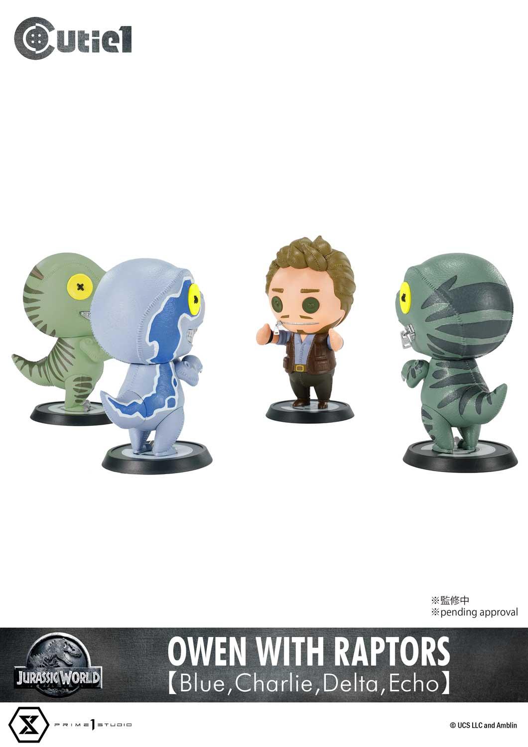 Cutie1 Jurassic World Owen with Raptors [Blue,Charlie,Delta,Echo]