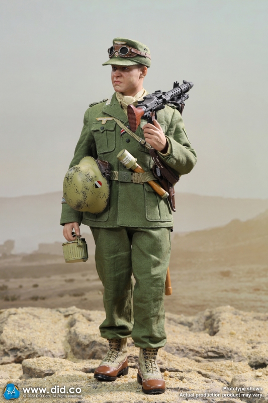 WWII German Afrika Corps WH MG34 Gunner - Bialas