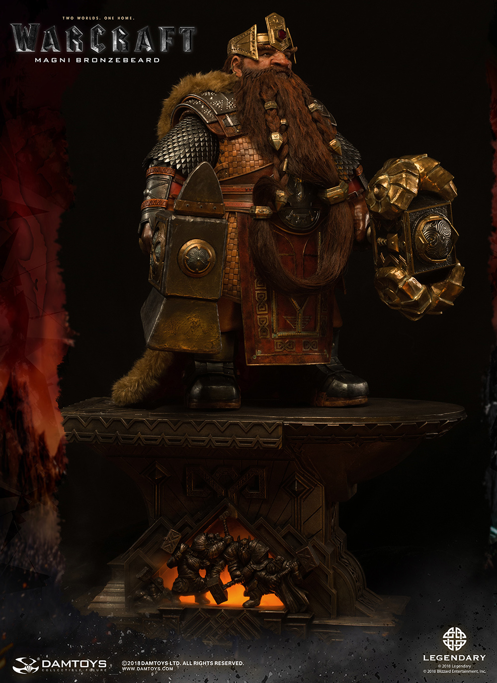 Magni Bronzebeard, exquisite statue