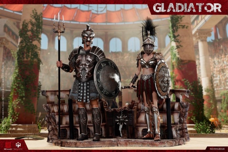 Empire Legion - Empire Gladiator & Imperial Legion - Imperial Female Warrior
(Black Version) Pack