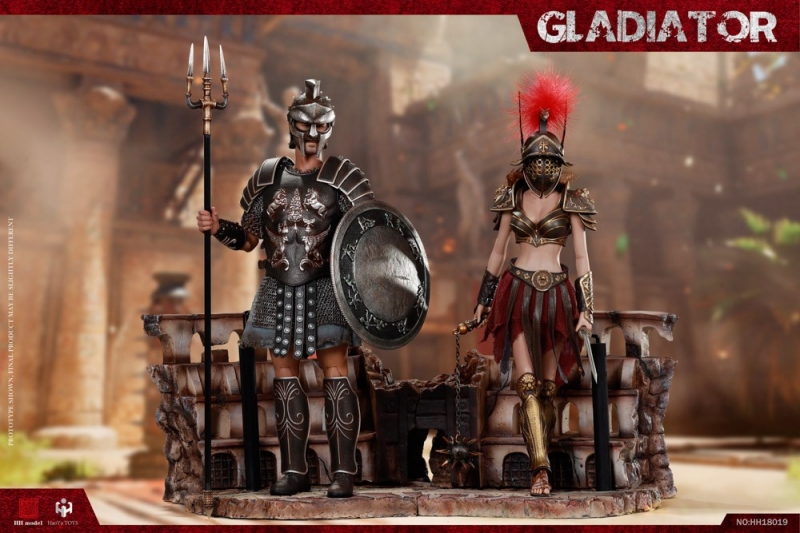 Empire Legion - Empire Gladiator & Imperial Legion - Imperial Female Warrior
(Red Version) Pack