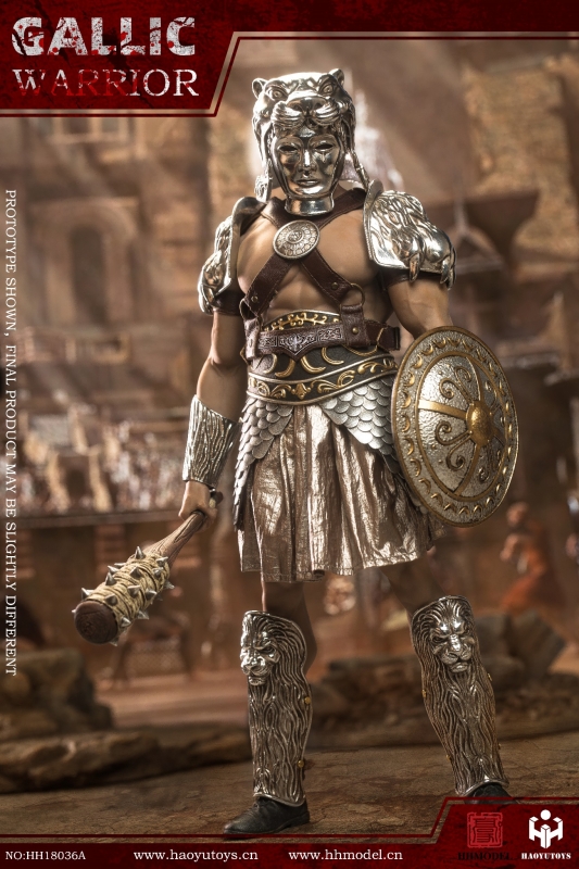 Rome Imperial Army - Hunting Ground Fighter Gaul Gallic Warrior (Silver Edition)