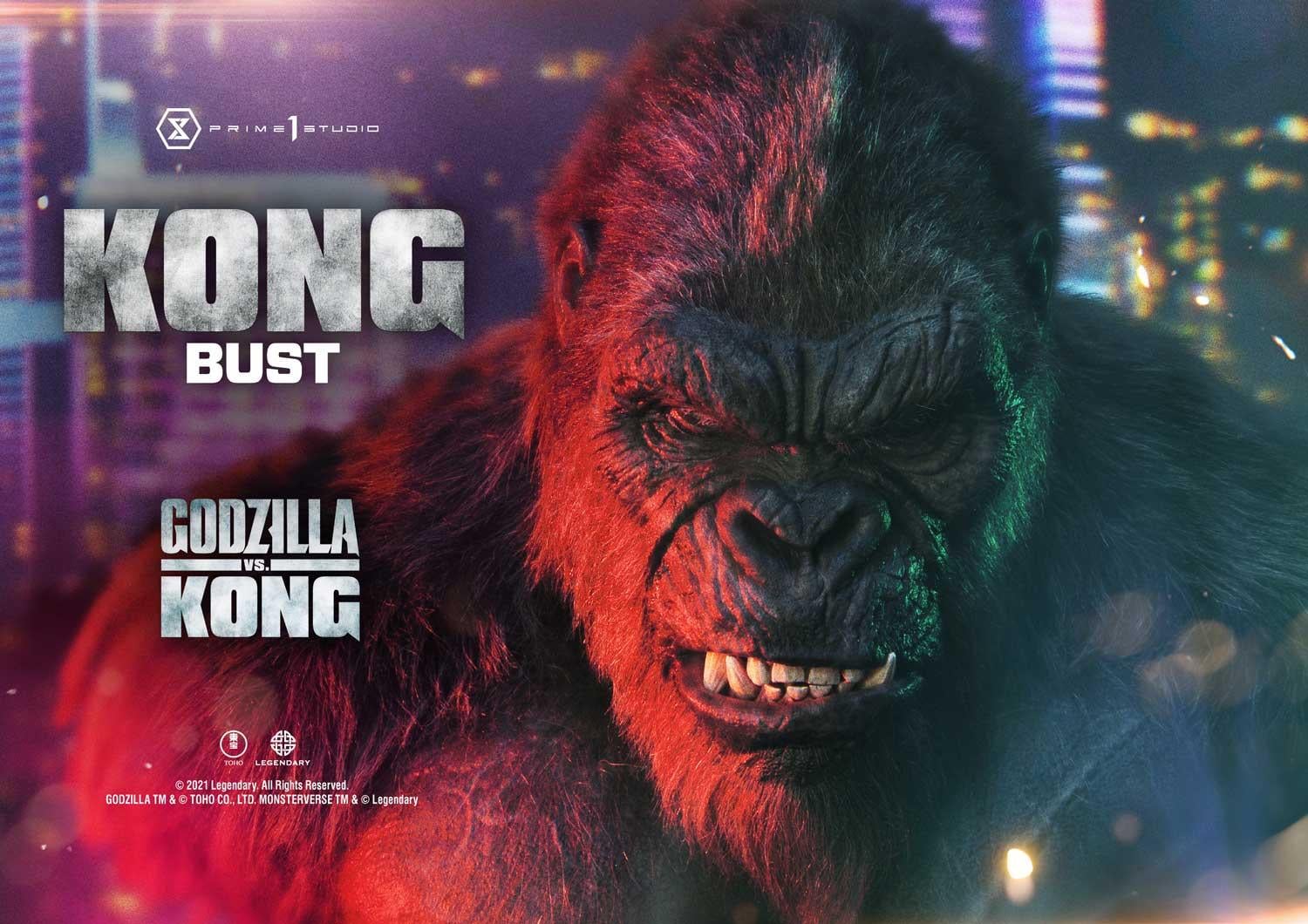 Life Size Godzilla vs Kong Kong Bust