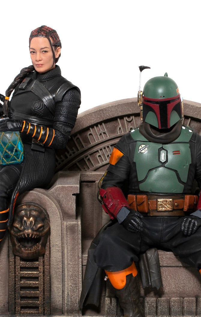 Boba Fett and Fennec Shand on Throne Deluxe - Star Wars: The Mandalorian