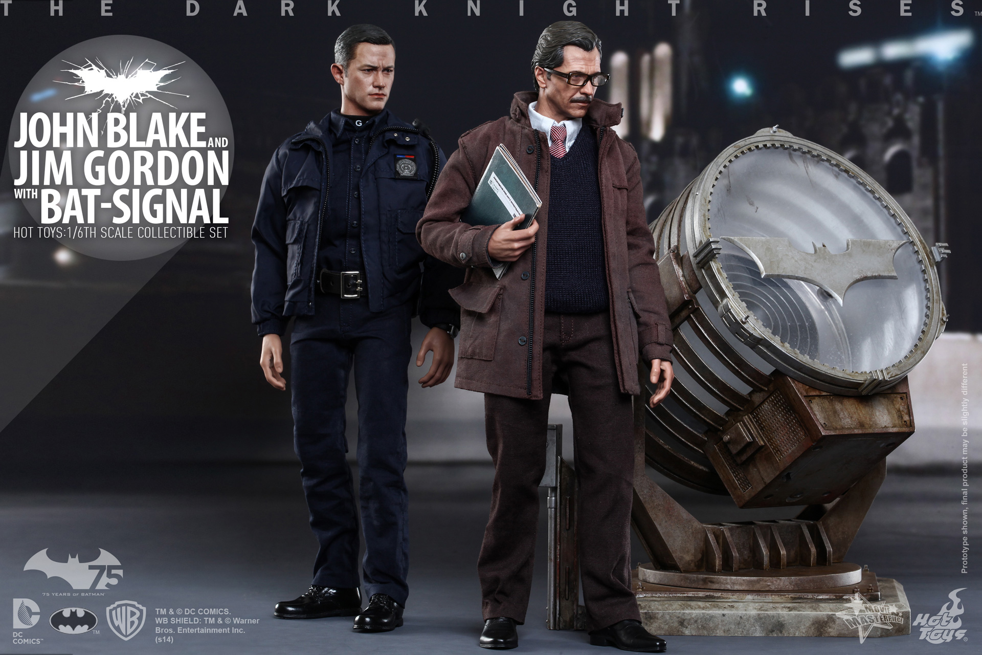 The Dark Knight Rises - John Blake & Jim Gordon Set [With Bat-Signal]