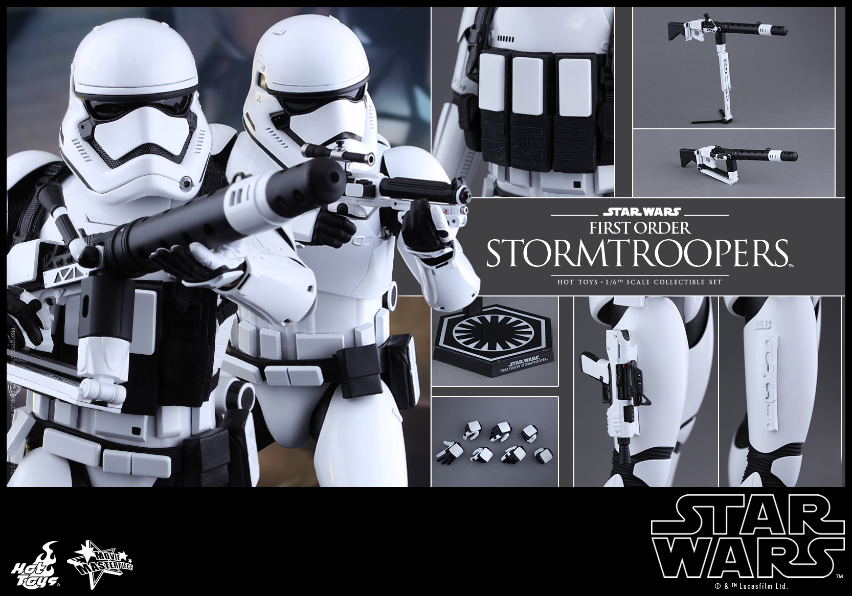 Star Wars The Force Awakens - First Order Stormtroopers Set (Regular & Heavy Gunner Versions)