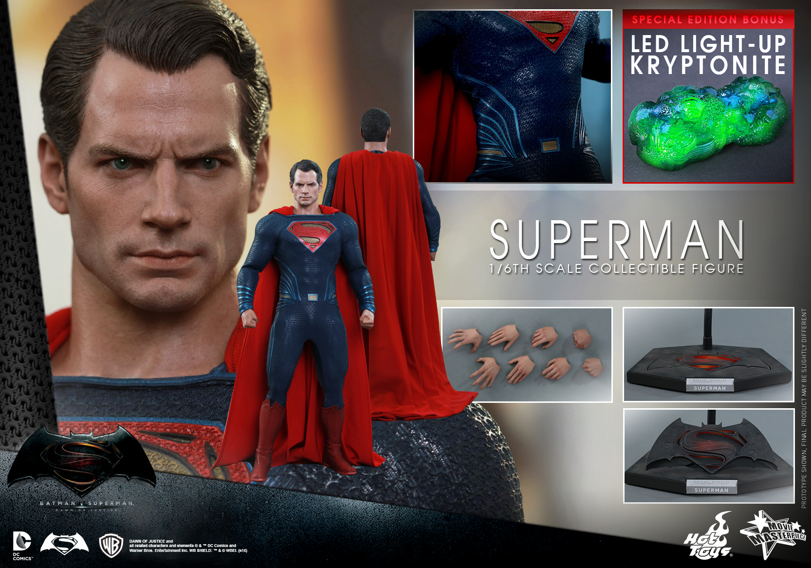 Batman v Superman Dawn of Justice - Superman [With Bonus Accessory]