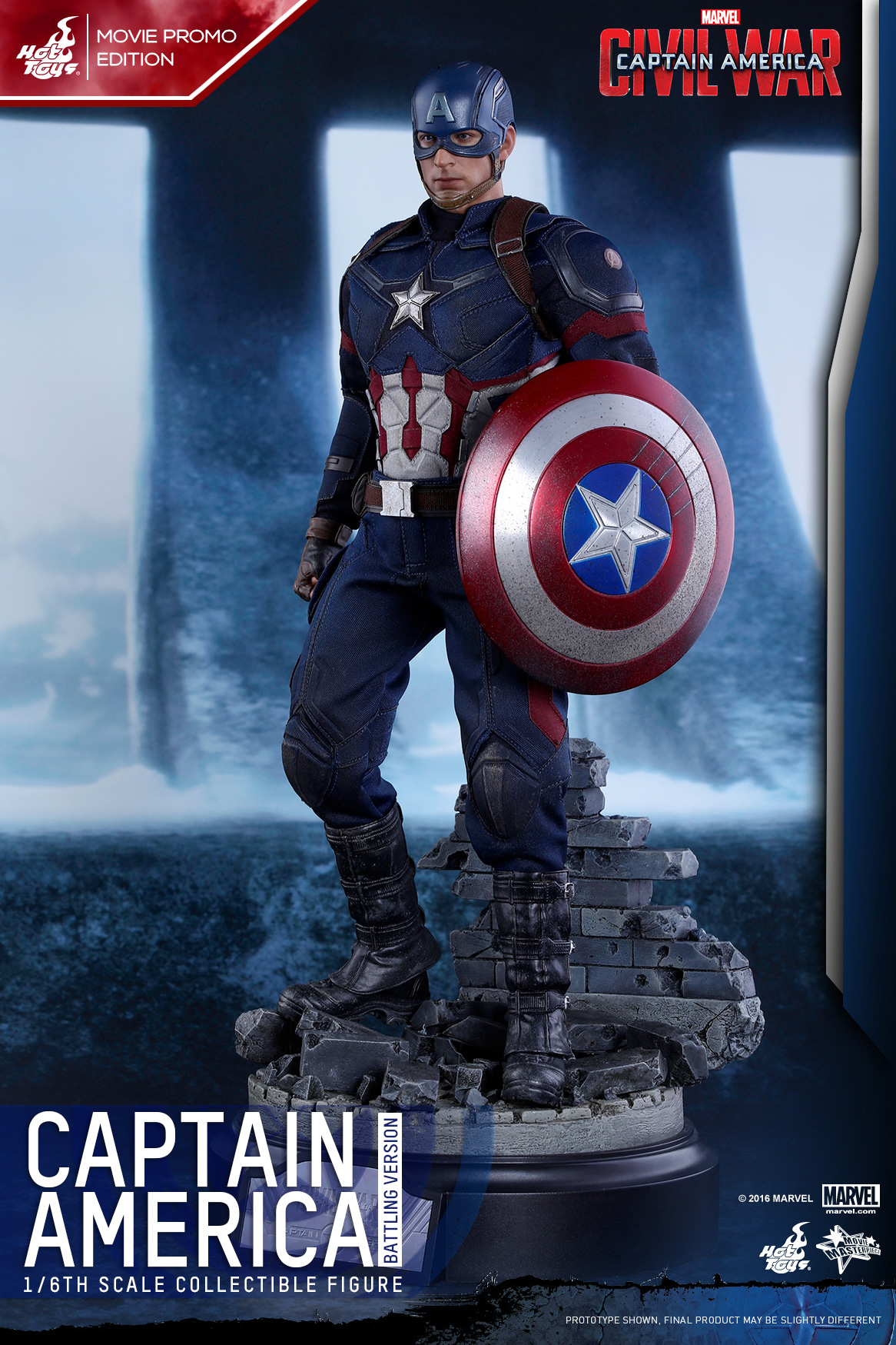 Captain America Civil War - Captain America (Battling Version)