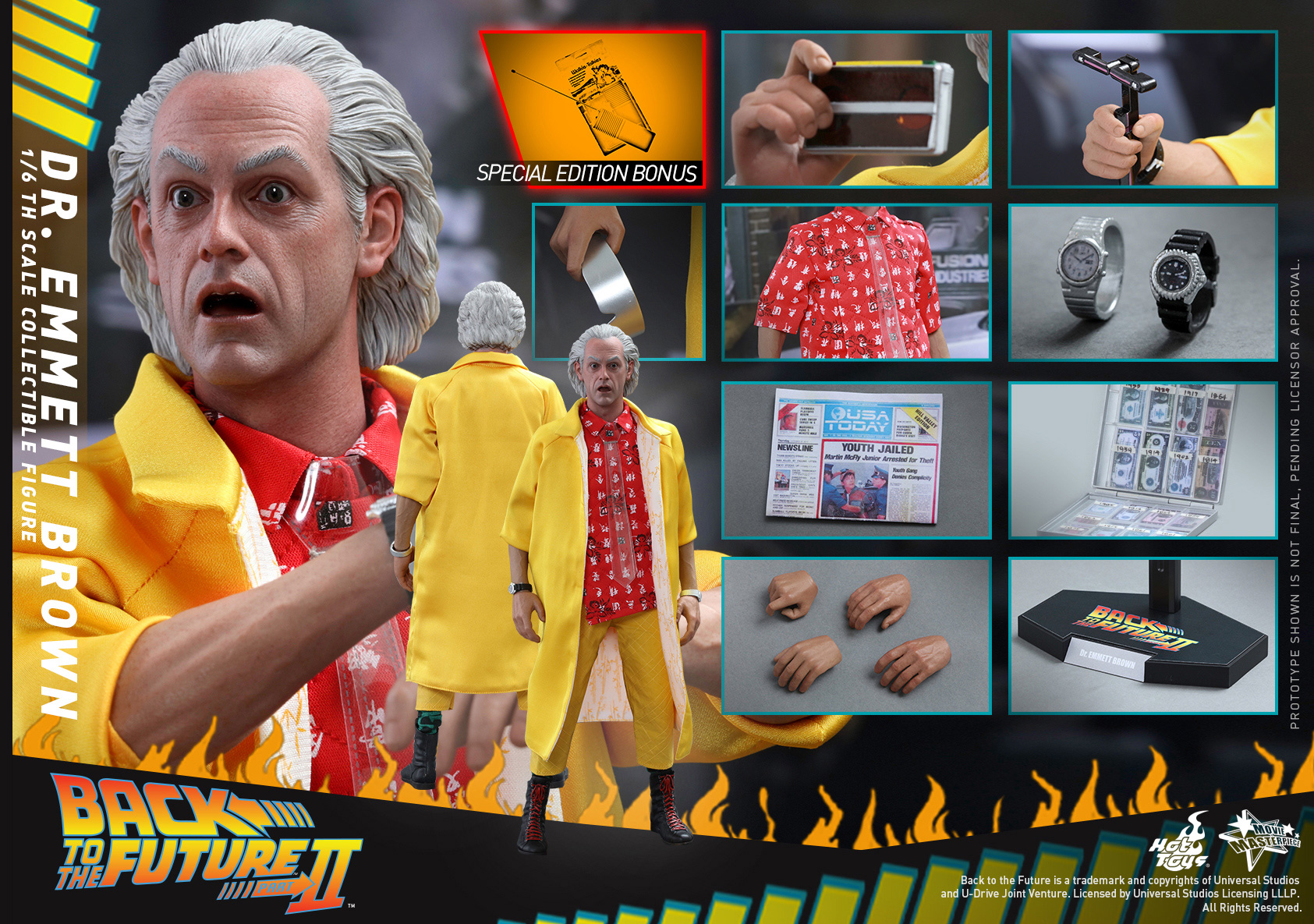 Back To The Future Part II - Dr. Emmett Brown [With Bonus Accessory]