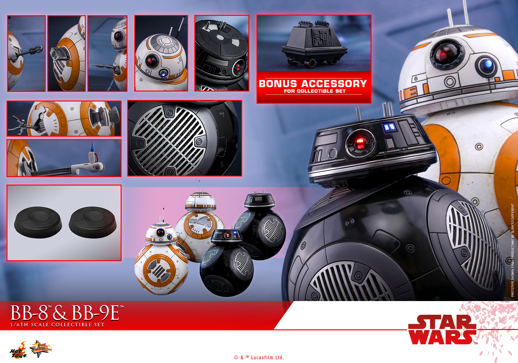 Star Wars The Last Jedi - BB-8 & BB-9E [With Bonus Accessory]