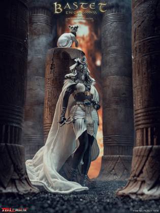 Bastet, The Cat Goddess-White