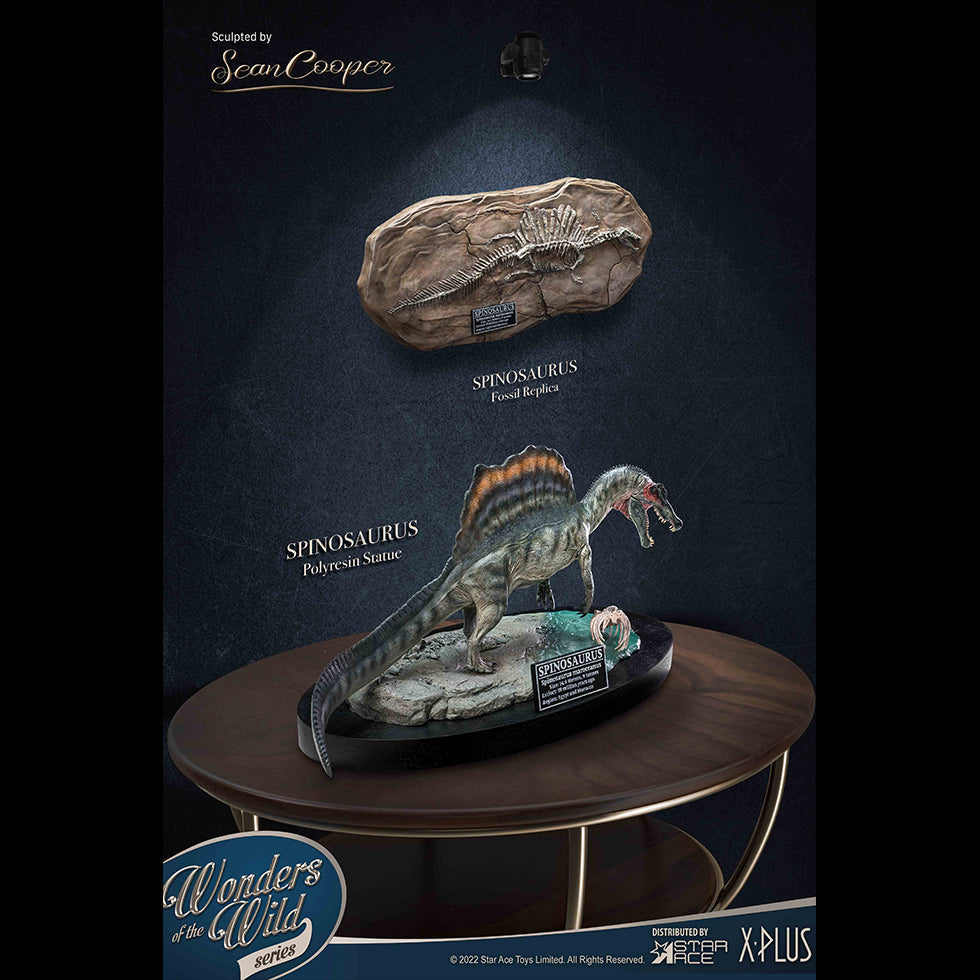 Spinosaurus "Land painting" & Fossil (DX Ver)