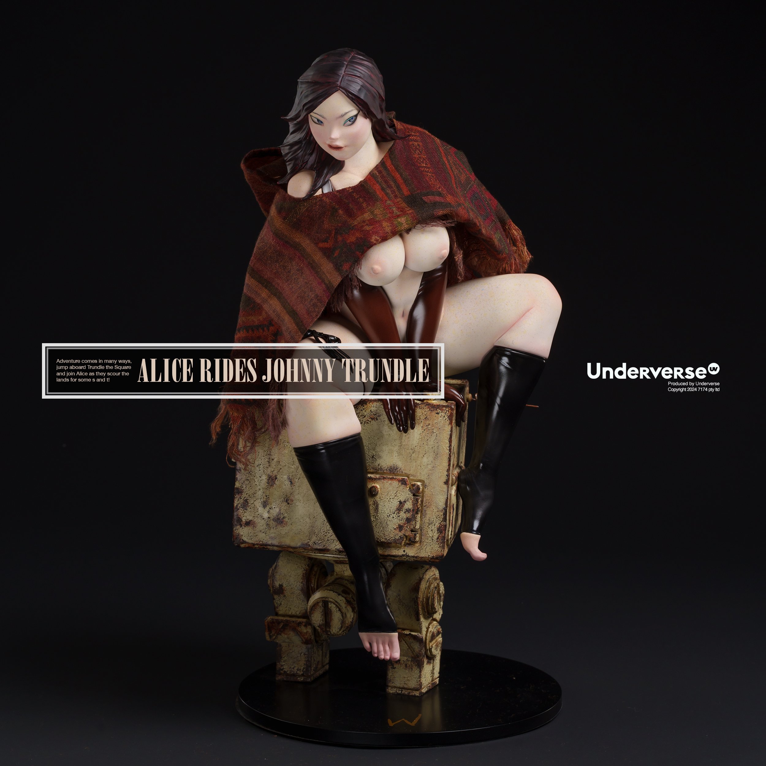 ALICE RIDES JOHNNY TRUNDLE Limited Edition Statue