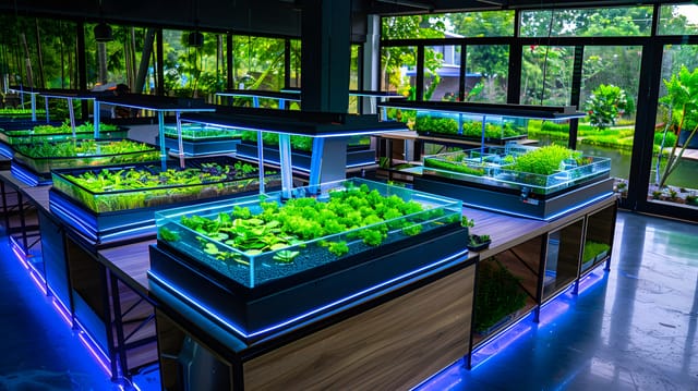 Small-scale aquaponics system