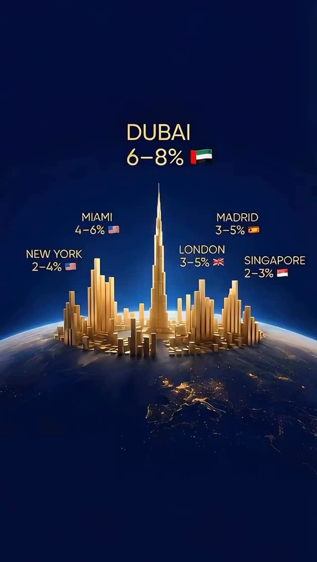 📈 If we compare average rental yields across major global ci