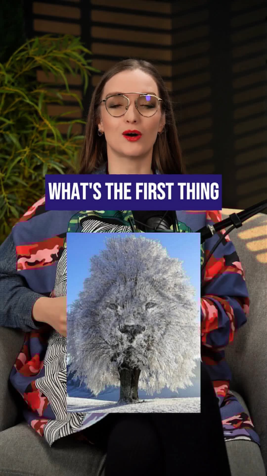 What Did You See First — The Lion or the Tree? 🧠