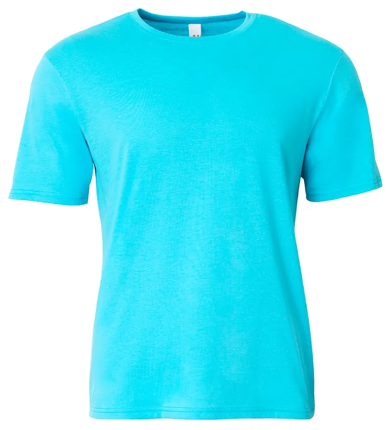A4 Softek Short Sleeve Tee in ELECTRIC BLUE — A4