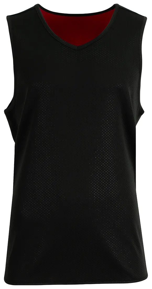 A4 Wave Single-Ply Reversible Jersey in BLACK/RED — A4