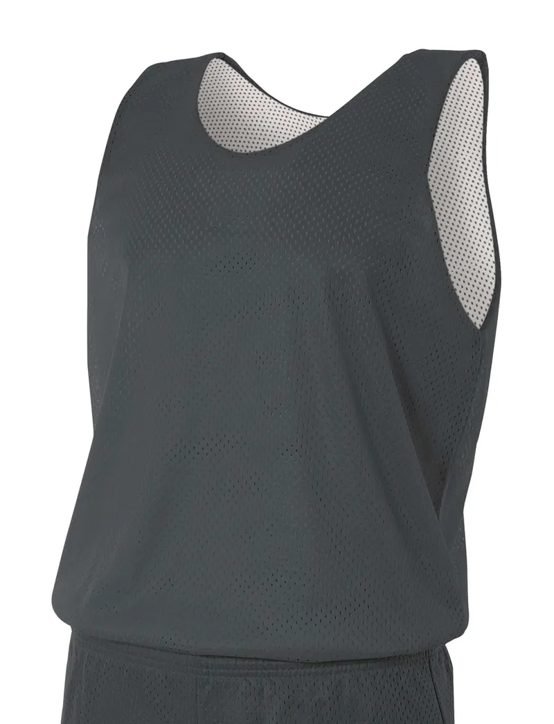 A4 Reversible Mesh Tank in GRAPHITE/WHITE — A4