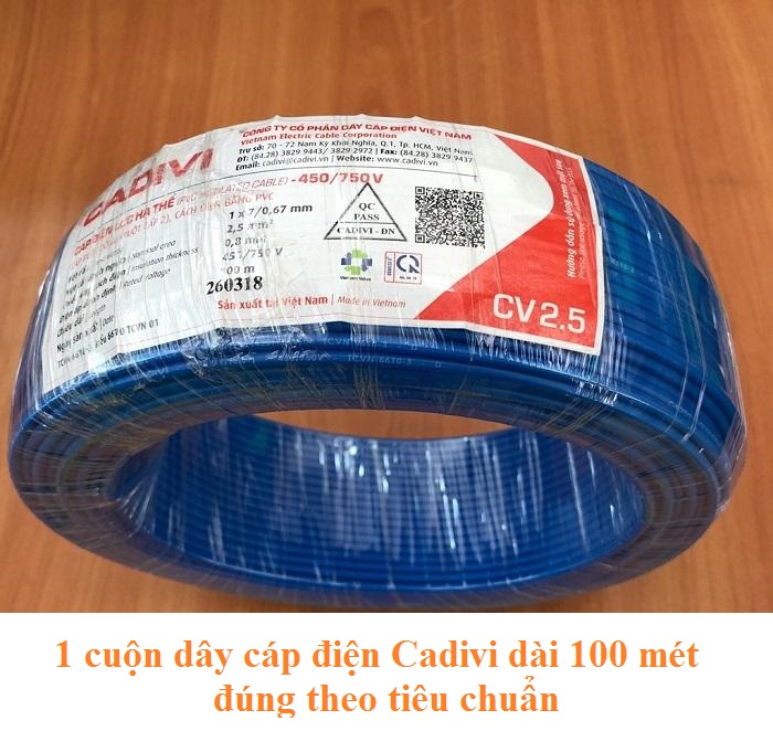 Một Cuộn Dây Điện Bao Nhiêu Mét?