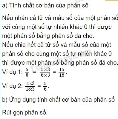 Tính chất cơ bản của phân số lớp 5 Gallery 1