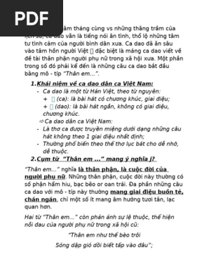 Những Mô Típ Quen Thuộc Trong Ca Dao Than Thân Của Người Việt Nam Gallery 1