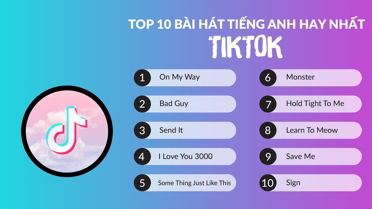 10 Bài Hát Tiếng Anh Hay Nhất Thế Giới