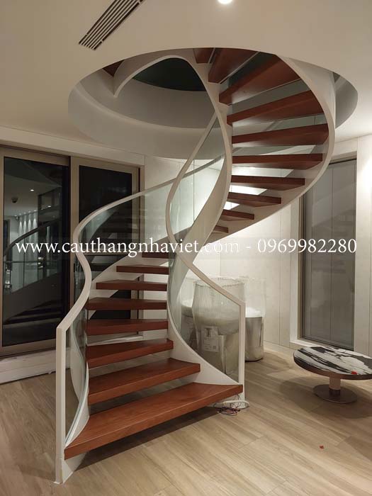 10 Mẫu Cầu Thang Xoắn Ốc Tuyệt Đẹp