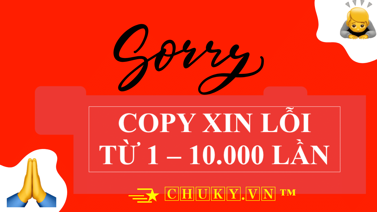 100 Từ Xin Lỗi Gallery 2