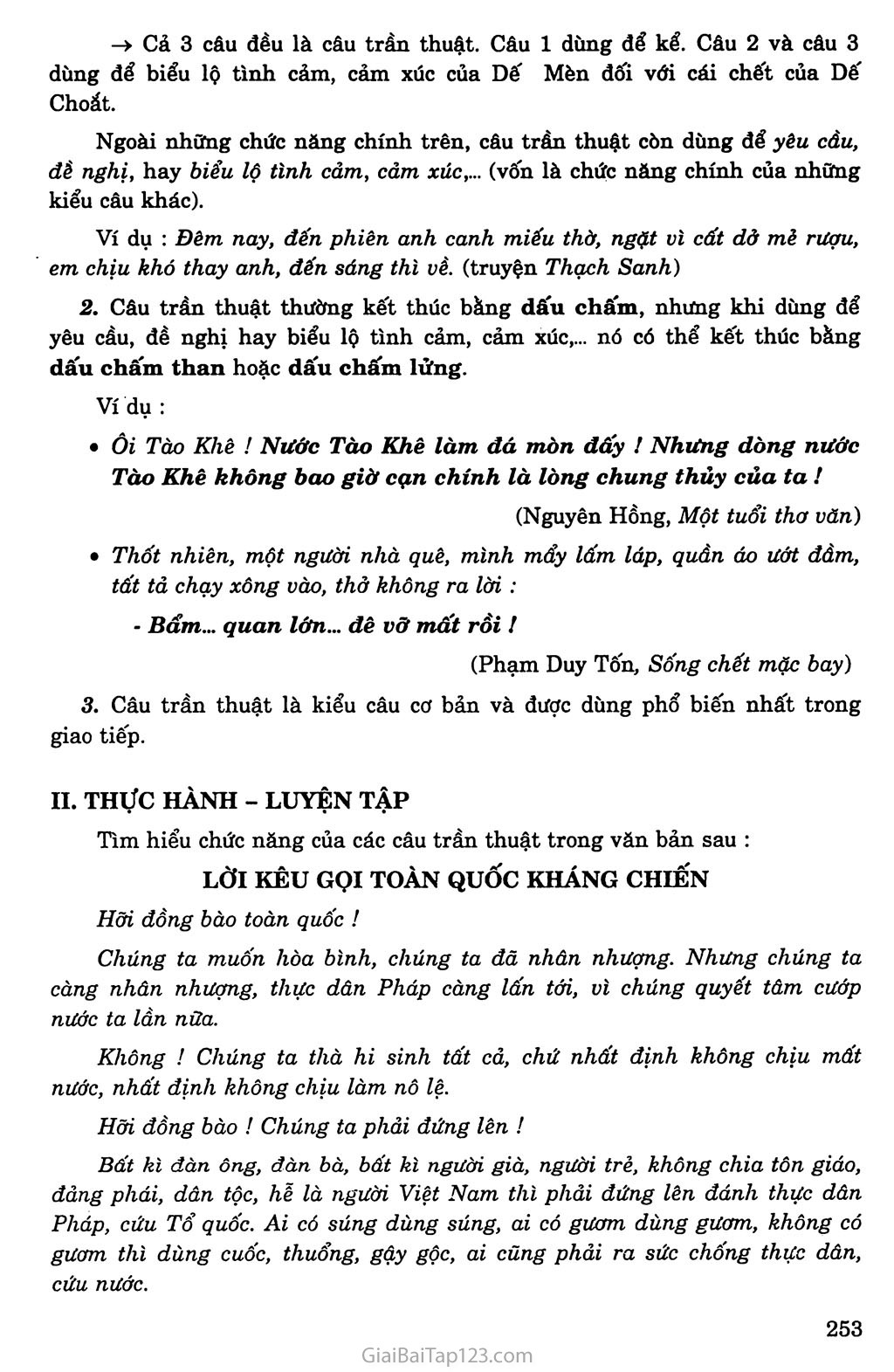 Soạn Văn 8: Bài Tập Về Câu Trần Thuật Gallery 2