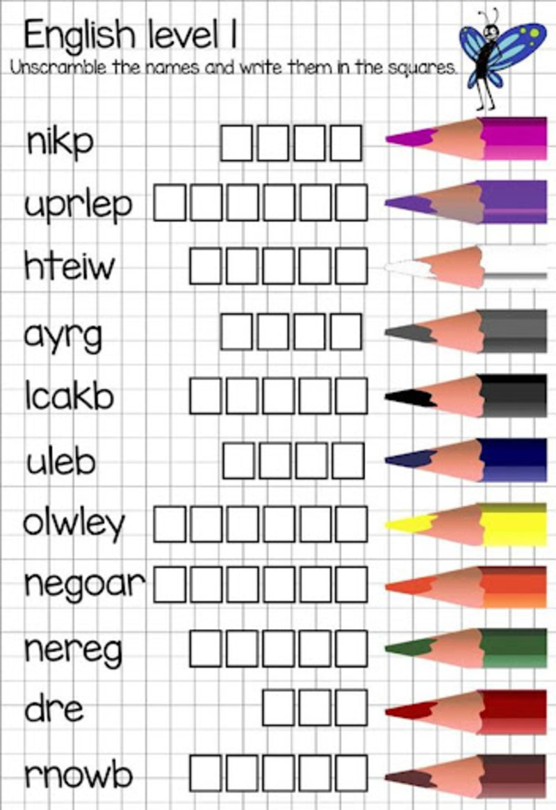 Color Exercises in English Gallery 2