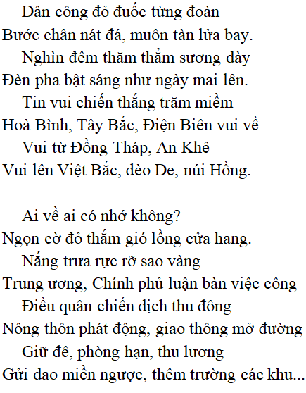 Ai về ai có nhớ không ngọn cờ đỏ thắm