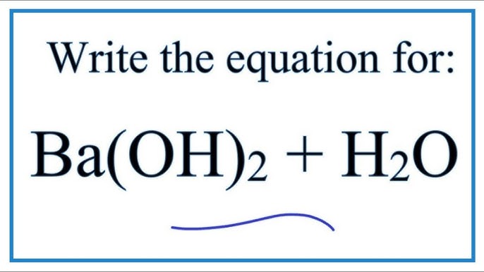 Phản ứng Al + Ba(OH)2 + H2O