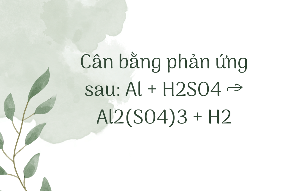 Al cộng H2SO4 loãng