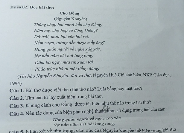 Khung cảnh chợ Đồng được tái hiện như thế nào trong bài thơ? Gallery 2