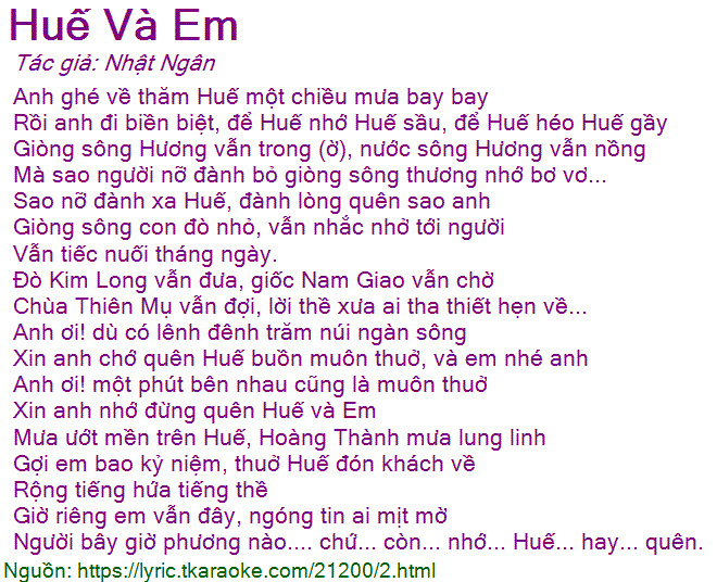 Anh Ghé Về Thăm Huế