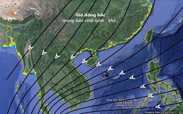 Kiểu thời tiết lạnh ẩm xuất hiện vào nửa sau mùa đông ở miền Bắc nước ta là do gì? Gallery 1