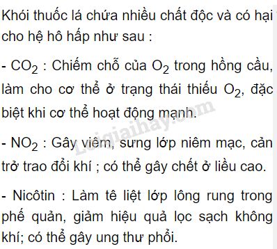 Tác hại khôn lường của thuốc lá đối với học sinh lớp 8 Gallery 1