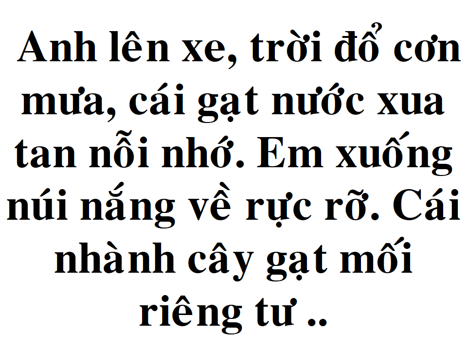 Anh Lên Xe Trời Đổ Cơn Mưa