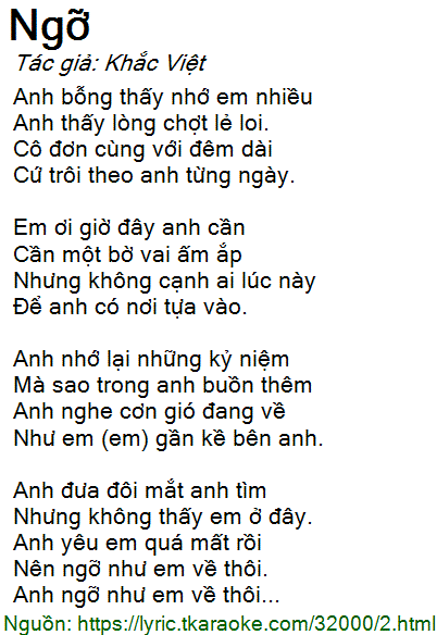 Anh Nhớ Lại Những Kỉ Niệm