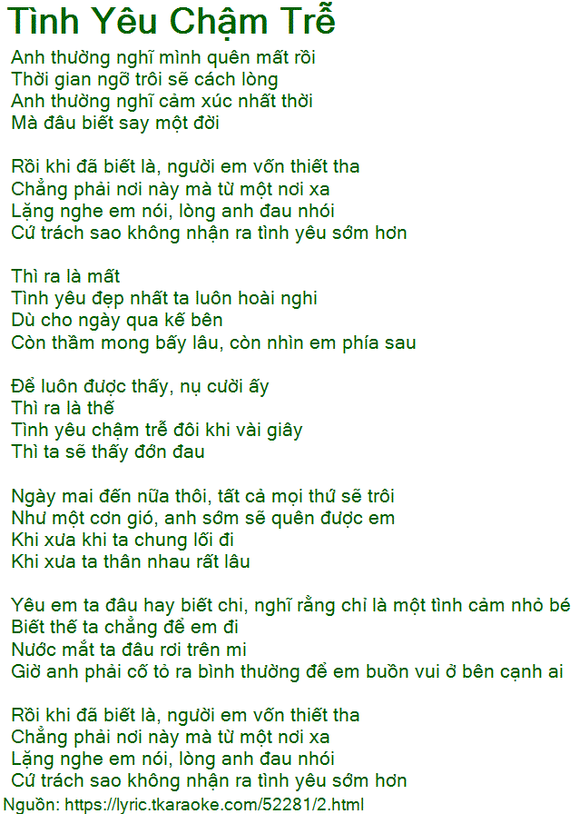 Anh Từng Nghĩ Cảm Xúc Nhất Thời