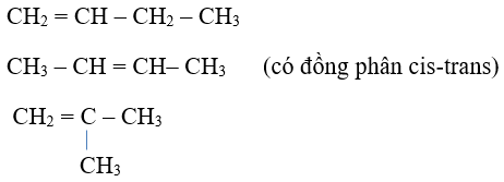 Anken C4H8 có bao nhiêu đồng phân cấu tạo?