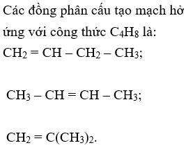 Anken C4H8 có bao nhiêu đồng phân cấu tạo? Gallery 2